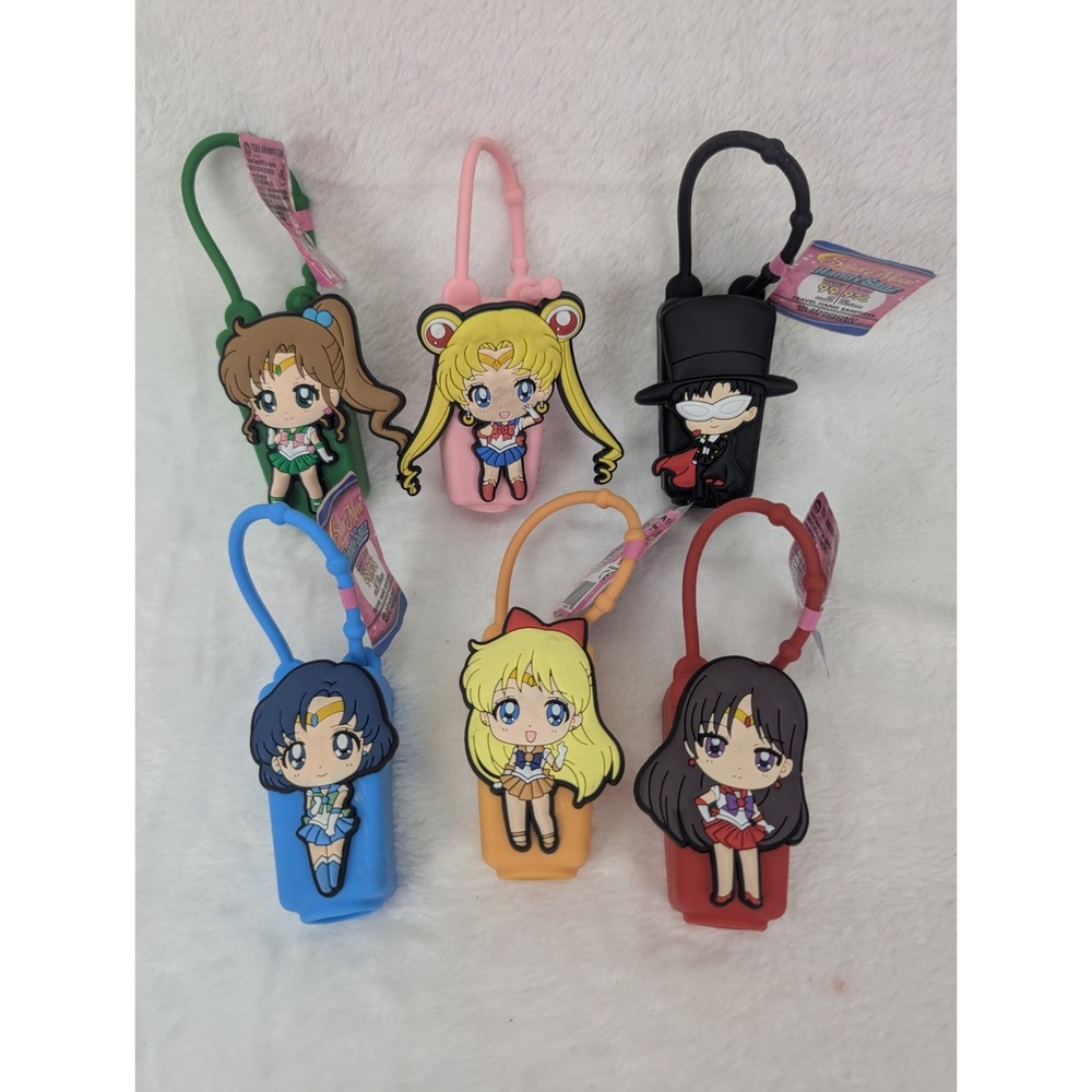 Sailor Moon Clip Sanitizer Holder Tuxedo Mask Mars Jupiter Venus Mercury Anime